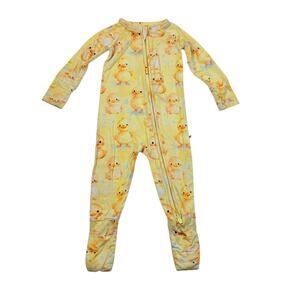 Bums & Roses Little Bum Bums Yellow Ducks Bamboo Zip Sleeper, 9/12m
